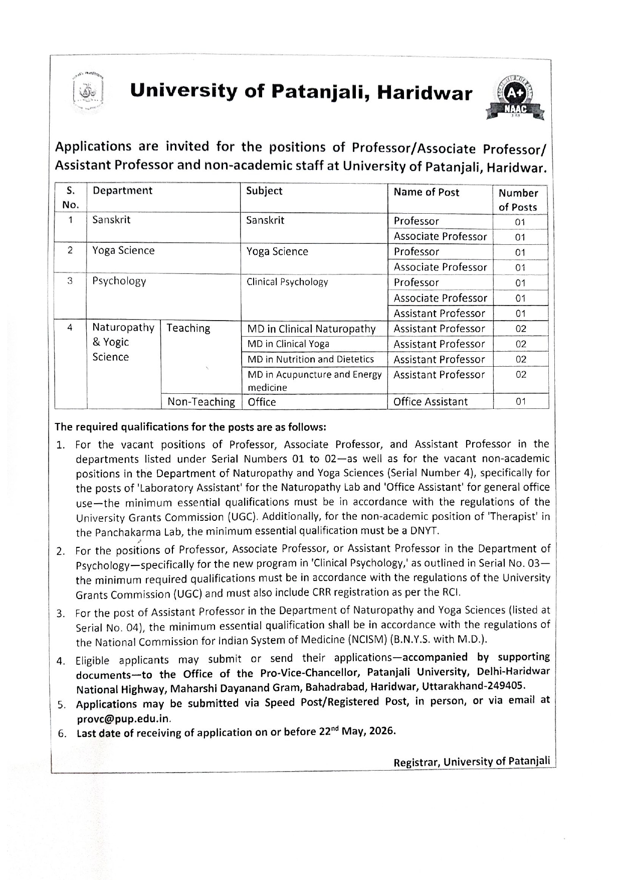 Vacancy